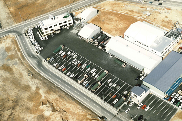 岡山流通センター入居時の航空写真